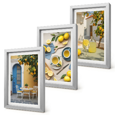 Posterpaket Citroner lemonad blå dörrar sommarvyer