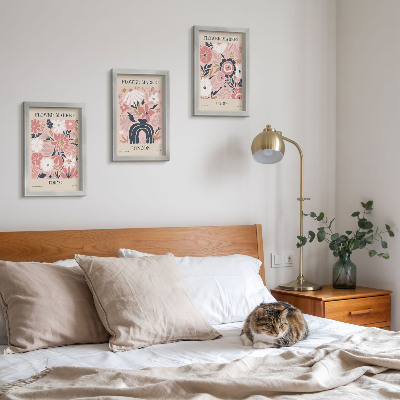 Posterpaket Blommotiv i Tokyo, London och Paris