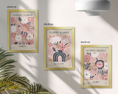 Posterpaket Blommotiv i Tokyo, London och Paris