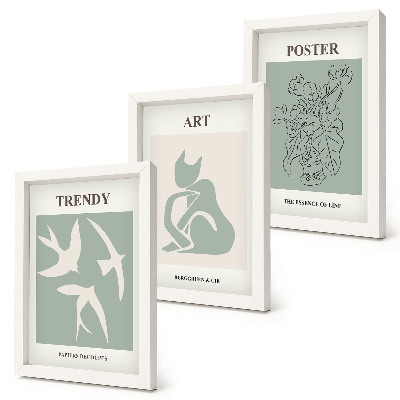Tavelvägg med 3 tavlor Snygga illustrationer av Henri Matisse