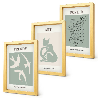 Tavelvägg med 3 tavlor Snygga illustrationer av Henri Matisse