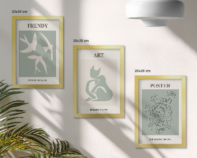 Tavelvägg med 3 tavlor Snygga illustrationer av Henri Matisse