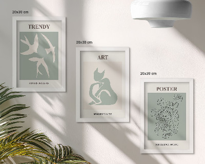 Tavelvägg med 3 tavlor Snygga illustrationer av Henri Matisse