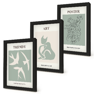 Tavelvägg med 3 tavlor Snygga illustrationer av Henri Matisse
