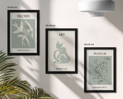 Tavelvägg med 3 tavlor Snygga illustrationer av Henri Matisse