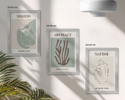 Posterpaket Snygga målningar med abstrakta motiv av Henri Matisse