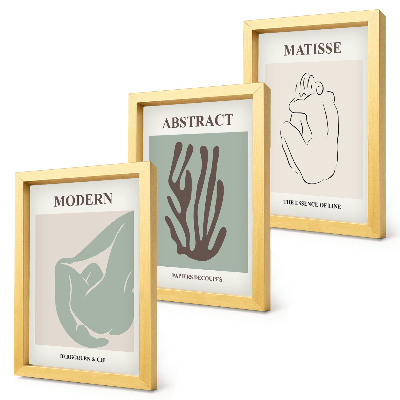 Posterpaket Snygga målningar med abstrakta motiv av Henri Matisse