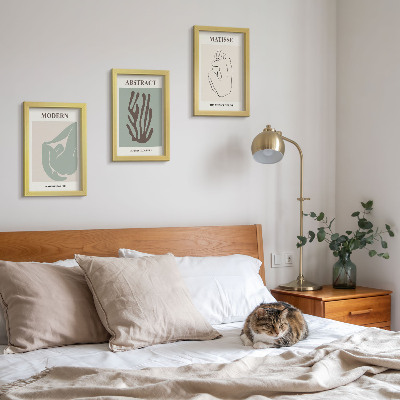 Posterpaket Snygga målningar med abstrakta motiv av Henri Matisse