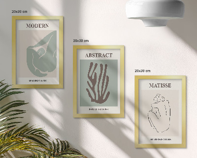 Posterpaket Snygga målningar med abstrakta motiv av Henri Matisse