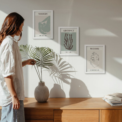 Posterpaket Snygga målningar med abstrakta motiv av Henri Matisse