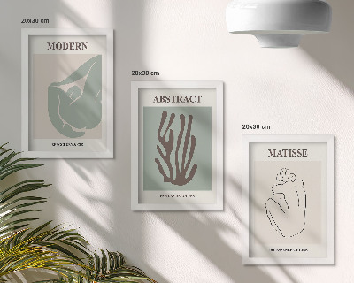 Posterpaket Snygga målningar med abstrakta motiv av Henri Matisse
