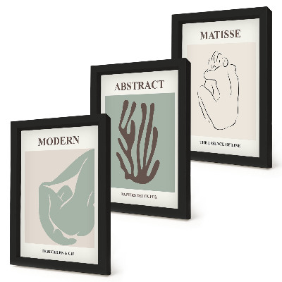 Posterpaket Snygga målningar med abstrakta motiv av Henri Matisse