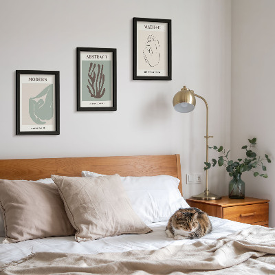 Posterpaket Snygga målningar med abstrakta motiv av Henri Matisse