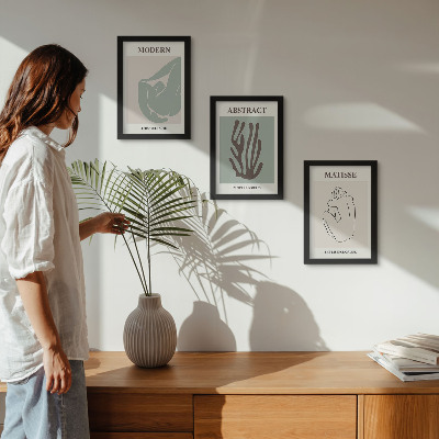 Posterpaket Snygga målningar med abstrakta motiv av Henri Matisse