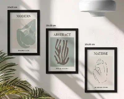 Posterpaket med abstrakta motiv av Henri Matisse