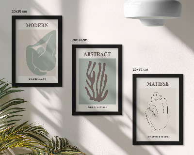 Posterpaket Snygga målningar med abstrakta motiv av Henri Matisse
