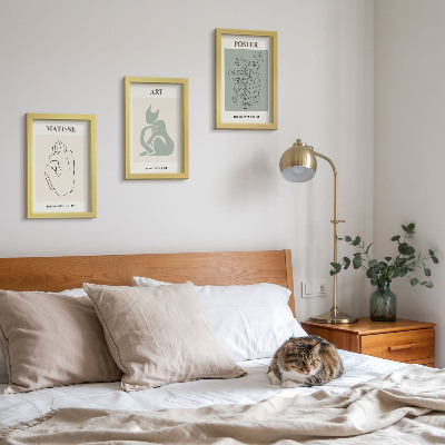 Posterpaket Posters i beige och gröna nyanser av Henri Matisse