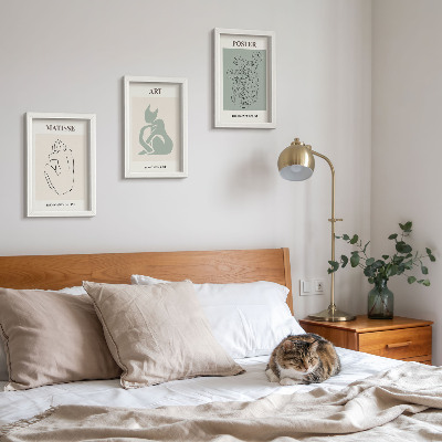 Posterpaket Posters i beige och gröna nyanser av Henri Matisse