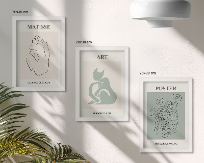 Posterpaket Posters i beige och gröna nyanser av Henri Matisse