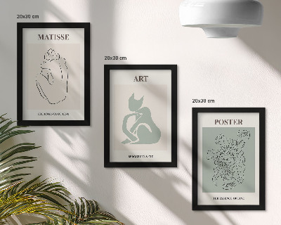 Posterpaket Posters i beige och gröna nyanser av Henri Matisse