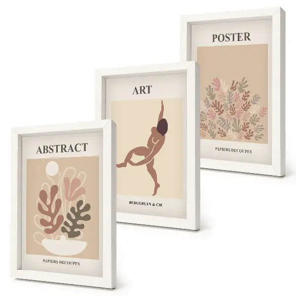 Posterpaket med snygga abstrakta kompositioner av Henri Matisse