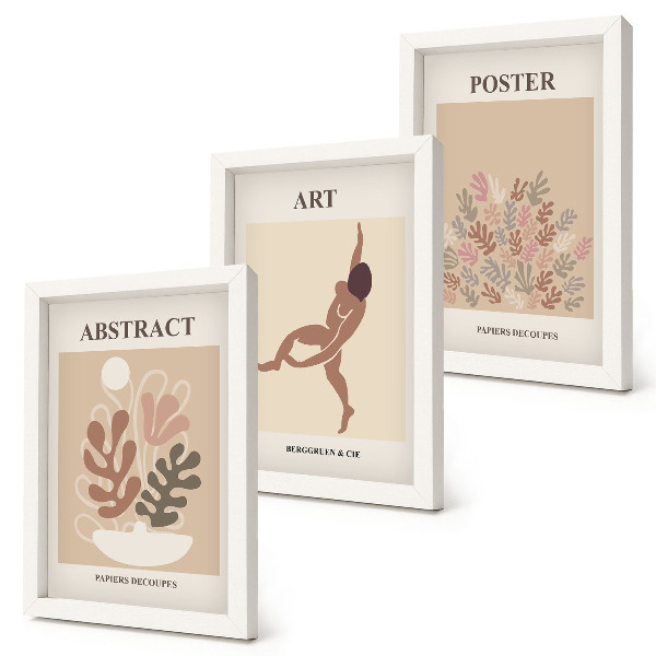 Posterpaket Snygga abstrakta kompositioner av Henri Matisse