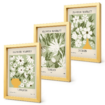 Posterpaket Blommiga posterdesigner London Tokyo Dublin