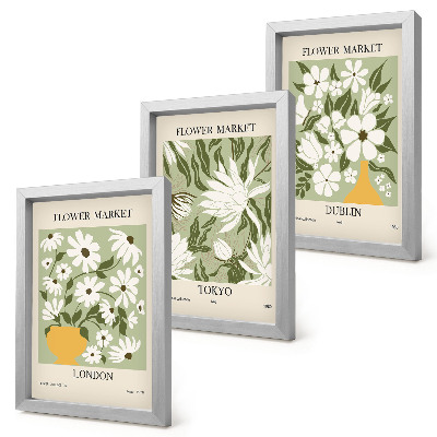 Posterpaket Blommiga posterdesigner London Tokyo Dublin