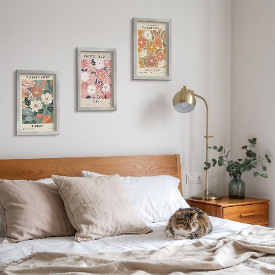 Posterpaket Blommönster London Tokyo och Amsterdam posters