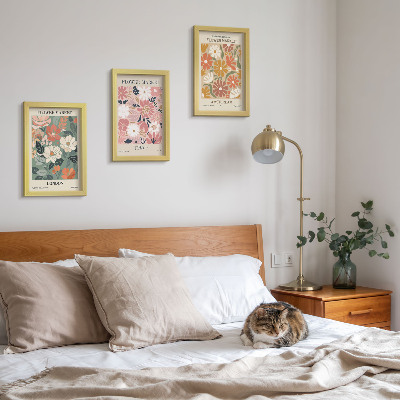 Posterpaket Blommönster London Tokyo och Amsterdam posters