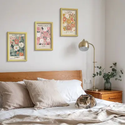Posterpaket posters med blommönster från London, Tokyo och Amsterdam