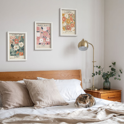 Posterpaket Blommönster London Tokyo och Amsterdam posters