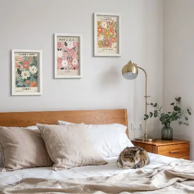 Posterpaket posters med blommönster från London, Tokyo och Amsterdam