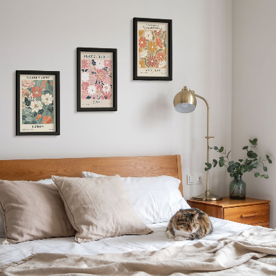 Posterpaket Blommönster London Tokyo och Amsterdam posters