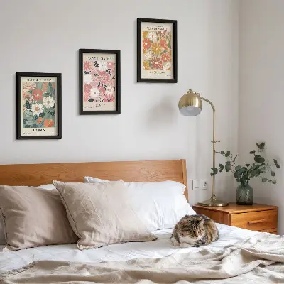 Posterpaket posters med blommönster från London, Tokyo och Amsterdam