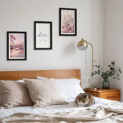 Posterpaket blommotiv med bro och inskription