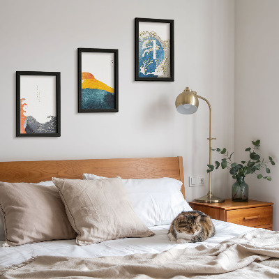 Posterpaket Vågor i japansk grafisk stil