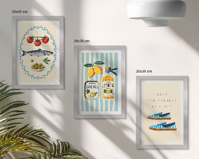 Posterpaket Italienska smaker och livsstil i färgglada bilder