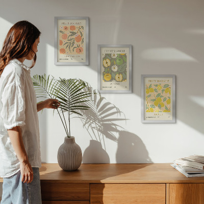 Posterpaket Fruktaffischmönster i retrostil