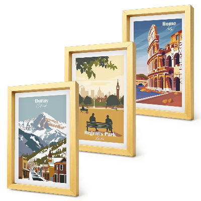 Posterpaket Bergen i Ouray Park i London Colosseum i Rom