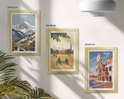 Posterpaket Bergen i Ouray Park i London Colosseum i Rom