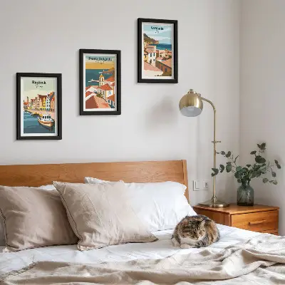Posterpaket med motiv av europeiska kust- och hamnstäder