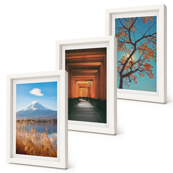 Posterpaket Japanska landskap, natur och arkitektur i Asien