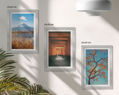 Posterpaket Japanska landskap, natur och arkitektur i Asien