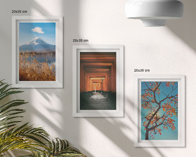 Posterpaket Japanska landskap, natur och arkitektur i Asien