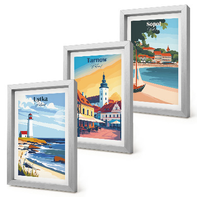 Posterpaket Utsikt över polska städer Ustka Tarnów Sopot