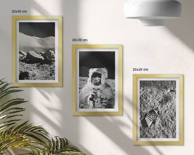 Posterpaket Månfoton med astronaut och fotavtryck