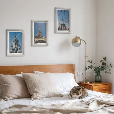 Posterpaket med motiv av kända byggnader från städer världen över