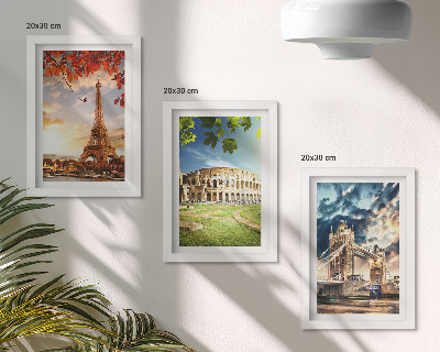 Posterpaket Europas monument i landskapets varma färger