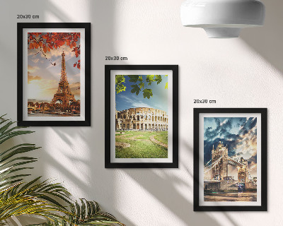 Posterpaket Europas monument i landskapets varma färger